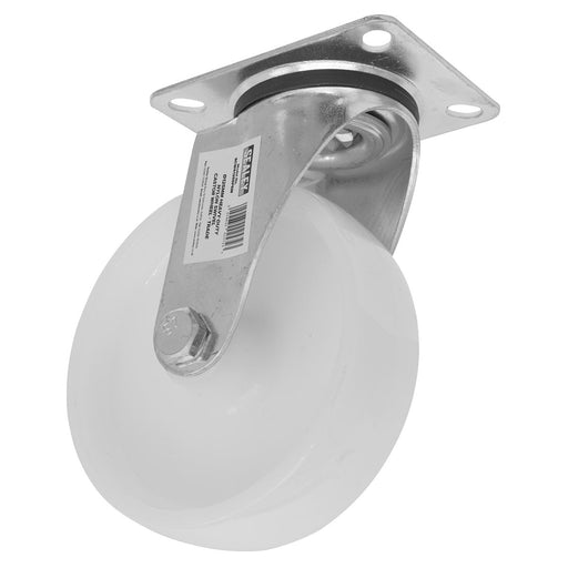 Sealey Heavy-Duty Nylon Swivel Castor Wheel125mm Trade SCW4125SPEM Sealey - Dynamic Drive