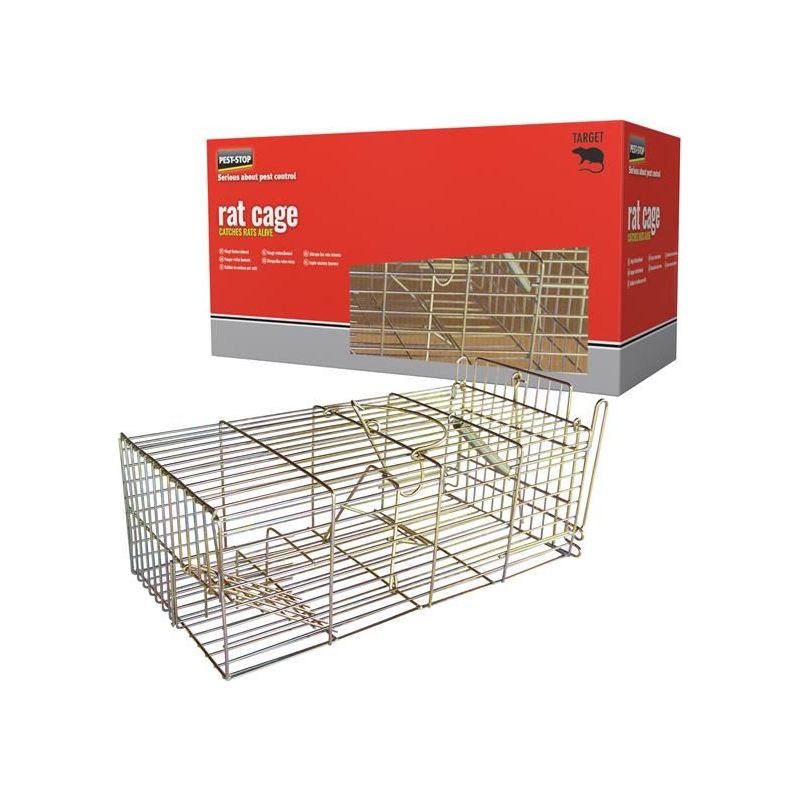Pest-Stop (Pelsis Group) Rat Cage Trap 14in Pest-Stop (Pelsis Group) - Dynamic Drive