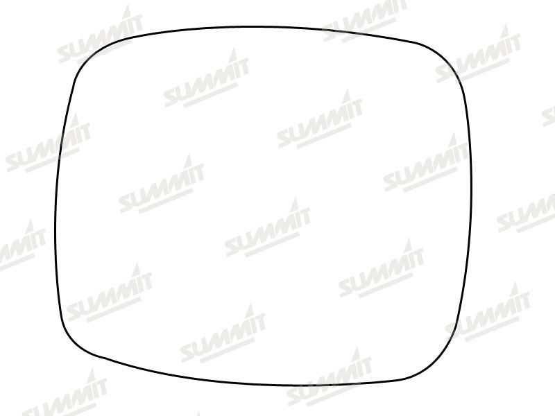 Summit Stick-On Commercial Mirror Glass fits Vauxhall Combo to 01 LHS RHS Summit - Dynamic Drive