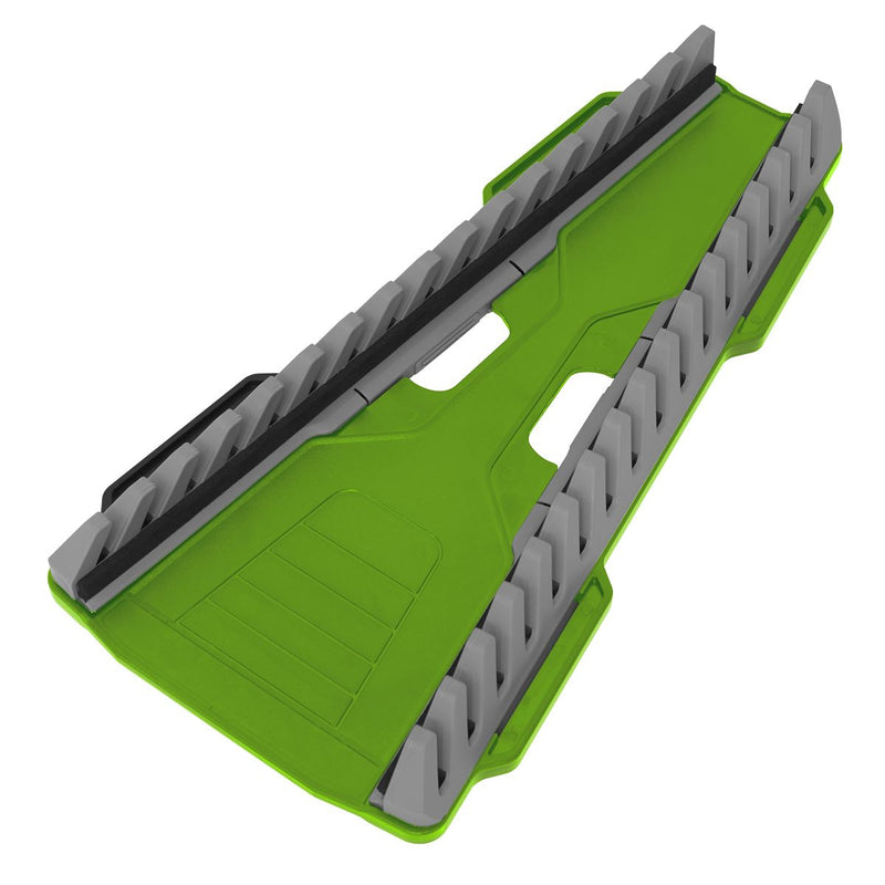 Sealey Reversible Spanner Rack 16pc Hi-Vis Green WR11HV Sealey - Dynamic Drive