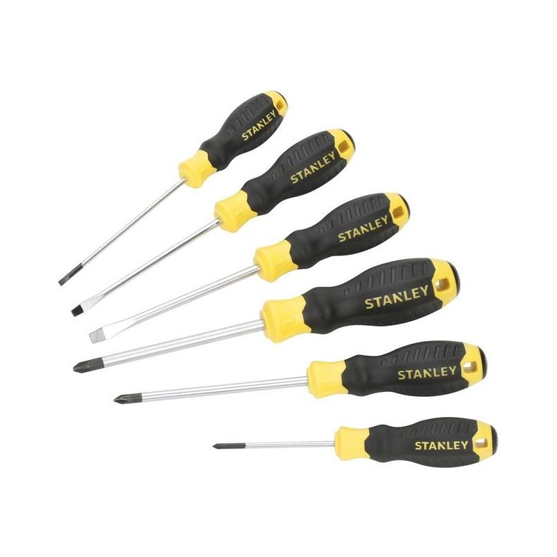 Stanley® Hand Tools Cushion Grip Screwdriver Set, 6 Piece STANLEY® Hand Tools - Dynamic Drive