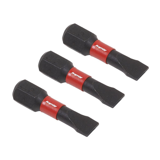 Sealey Slotted 5.5mm Impact Power Tool Bits 25mm 3pc AK8202 Sealey - Dynamic Drive
