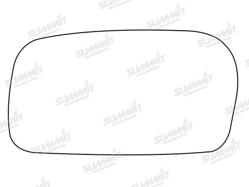 Summit Stick-On Anti Dazzle Mirror Glass fits Audi 100 91 on LHS Summit - Dynamic Drive
