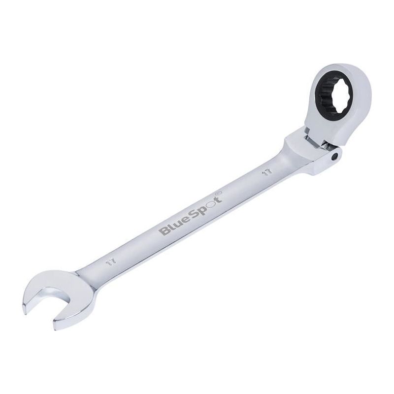 Bluespot Tools 180° Flexible Head Ratchet Spanner 17mm BlueSpot Tools - Dynamic Drive
