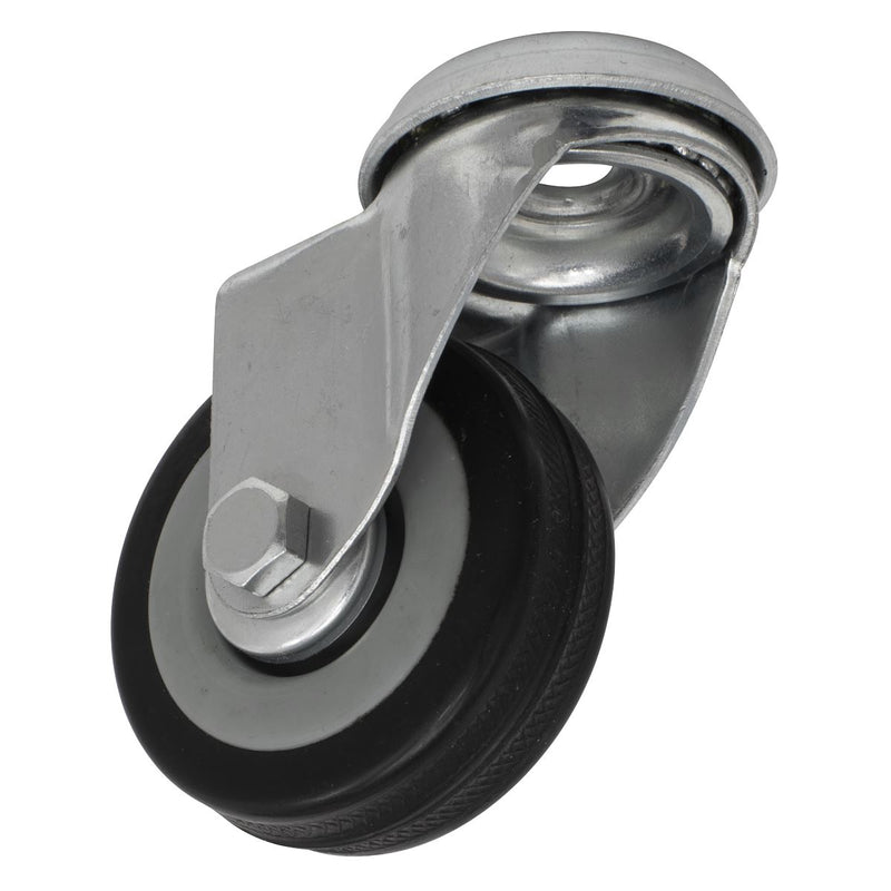 Sealey Castor Wheel Bolt Hole Swivel50mm SCW150SB Sealey - Dynamic Drive