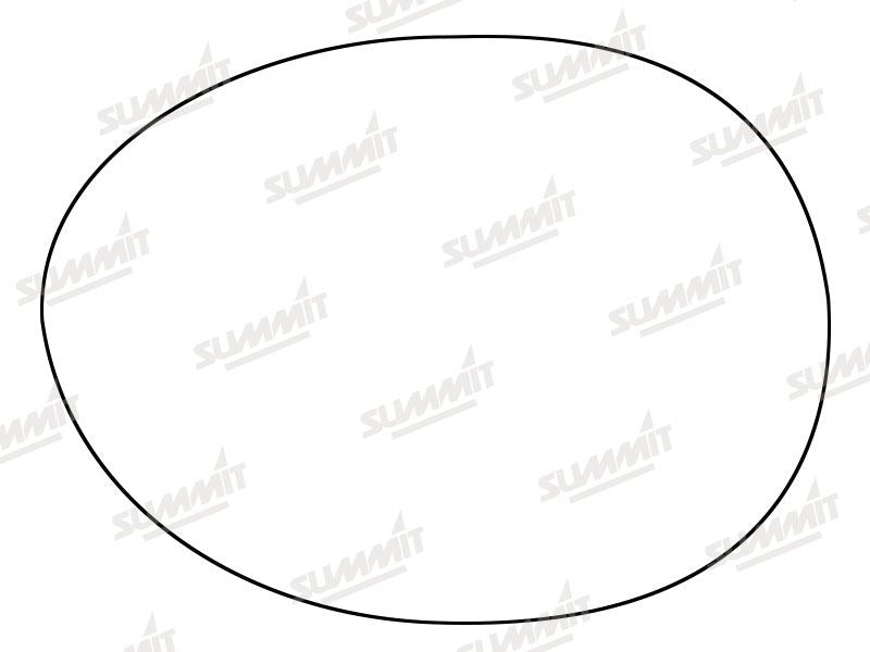 Summit Stick-On Standard Mirror Glass fits BMW Mini Cooper 14 on LHS Summit - Dynamic Drive