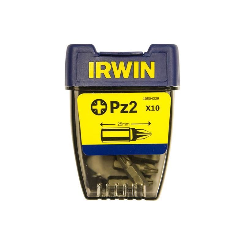 Irwin® Pozidriv Insert Bits PZ2 25mm (Pack 10) IRWIN® - Dynamic Drive