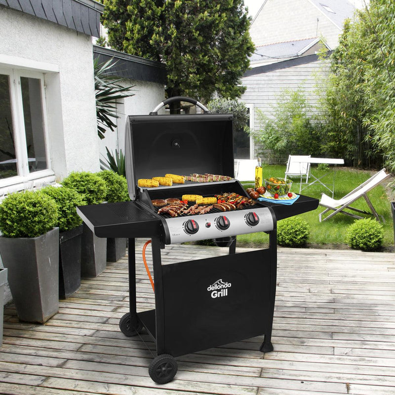 Dellonda 3 Burner Gas BBQ Dellonda - Dynamic Drive