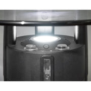 Dellonda Bistro Table with 1200W Heater - Black/Stainless Steel Dellonda - Dynamic Drive