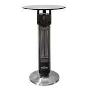 Dellonda Bistro Table with 1600W Heater - Black Stainless Steel Dellonda - Dynamic Drive