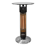 Dellonda Bistro Table with 1600W Heater - Black Stainless Steel Dellonda - Dynamic Drive