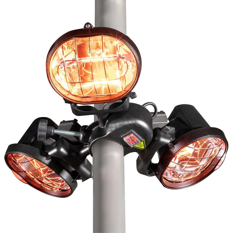 Dellonda Folding Parasol Patio Infrared Heater Dellonda - Dynamic Drive