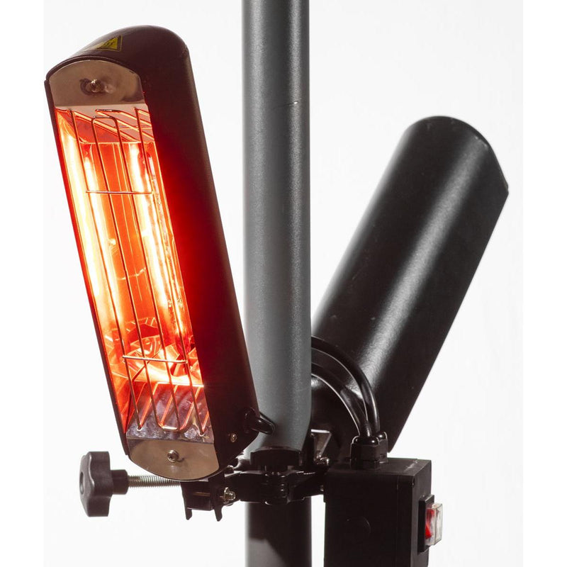 Dellonda Folding Parasol Patio Infrared Heater Dellonda - Dynamic Drive