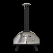 Dellonda Portable Wood-Fired 14" Pizza Oven and Smoking Oven Black/Stainless Steel Dellonda - Dynamic Drive
