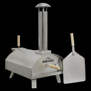 Dellonda Portable Wood-Fired Pizza Oven and Smoking Oven Stainless Steel Dellonda - Dynamic Drive