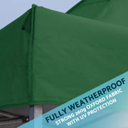 Dellonda Premium 3 x 3m Pop-Up Gazebo - Dark Green Dellonda - Dynamic Drive