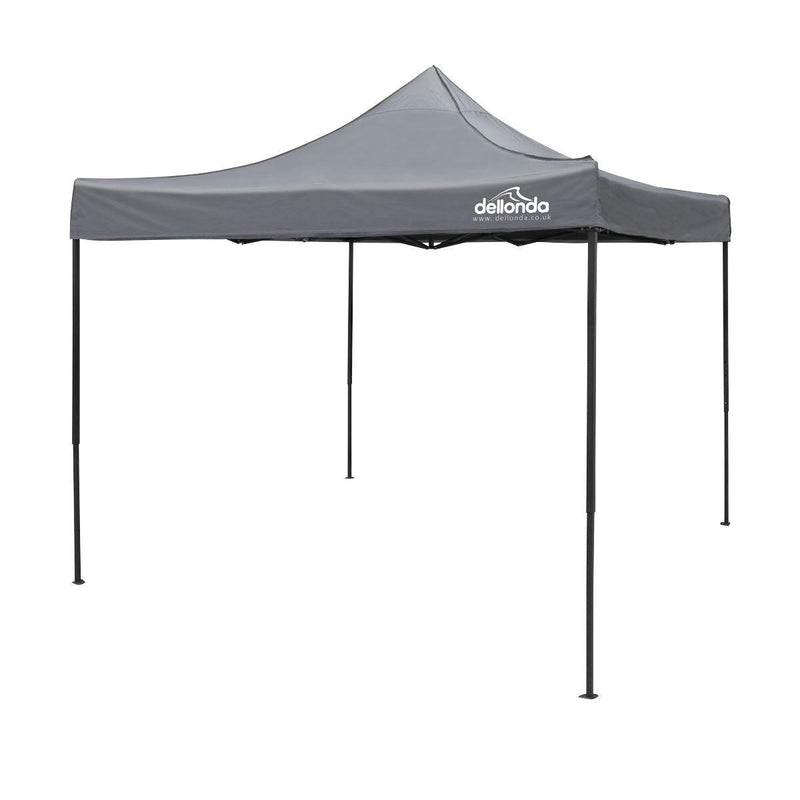 Dellonda Premium 3 x 3m Pop-Up Gazebo - Grey Dellonda - Dynamic Drive