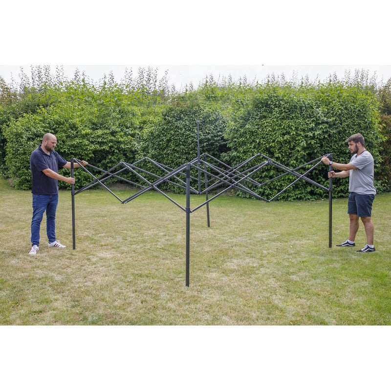 Dellonda Premium 3 x 3m Pop-Up Gazebo - Grey Dellonda - Dynamic Drive