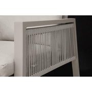 Dellonda Set of 6 Fusion Garden/Patio Dining Chairs with Armrests - Light Grey Dellonda - Dynamic Drive