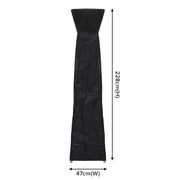 Dellonda Water-Resistant Tower Patio Heater Cover - Black Dellonda - Dynamic Drive