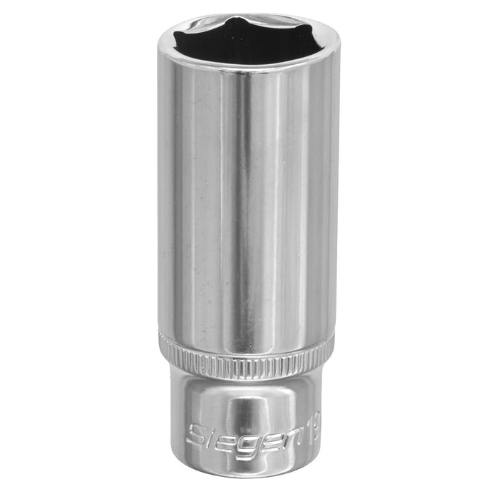 Seigen by Sealey WallDrive Socket 19mm Deep 3/8"Sq Drive S0597 Seigen by Sealey  - Dynamic Drive