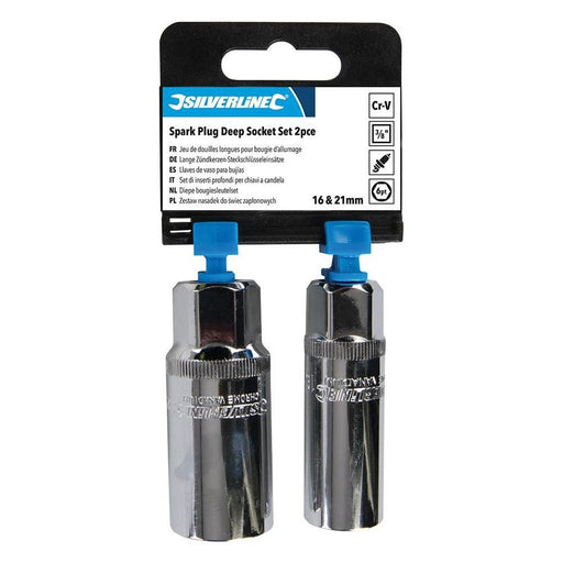 Silverline Spark Plug Deep Socket Set 2pce 3/8" Silverline  - Dynamic Drive