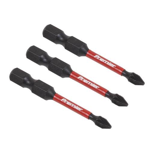 Sealey Pozi #1 Impact Power Tool Bits 50mm 3pc AK8232 Sealey - Dynamic Drive