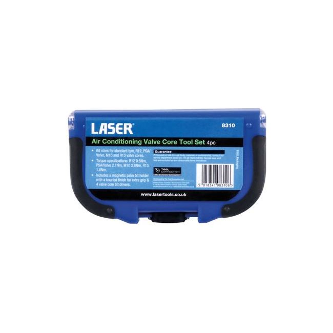 Laser Air Conditioning Valve Core Tool Set 4pc 8310 Laser - Dynamic Drive