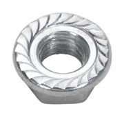 Sealey Flange Nut Serrated M12 Zinc Pack of 50 FN12 Sealey - Dynamic Drive