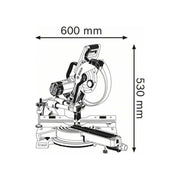 Bosch GCM 12 SDE Professional Sliding Mitre Saw 1450W 110V Bosch - Dynamic Drive