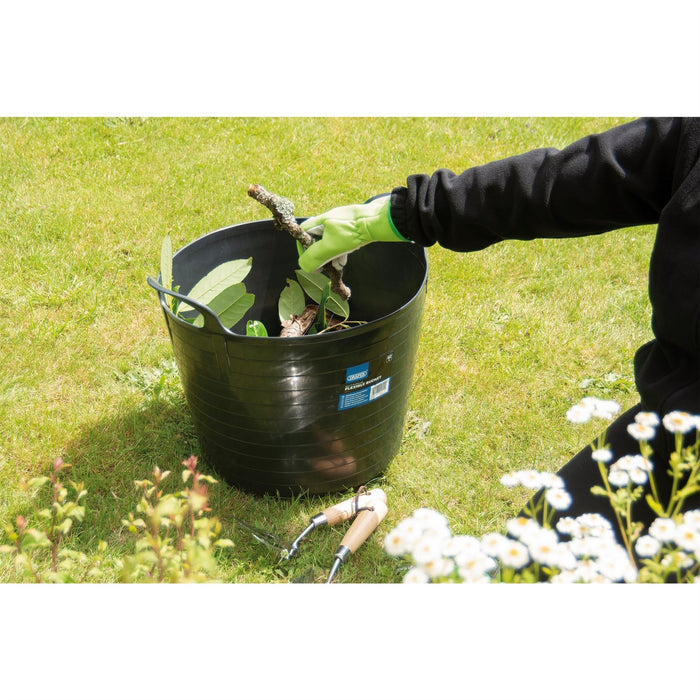 Draper Multi-Purpose Flexible Bucket, 42L Capacity, Black 43475 Draper - Dynamic Drive