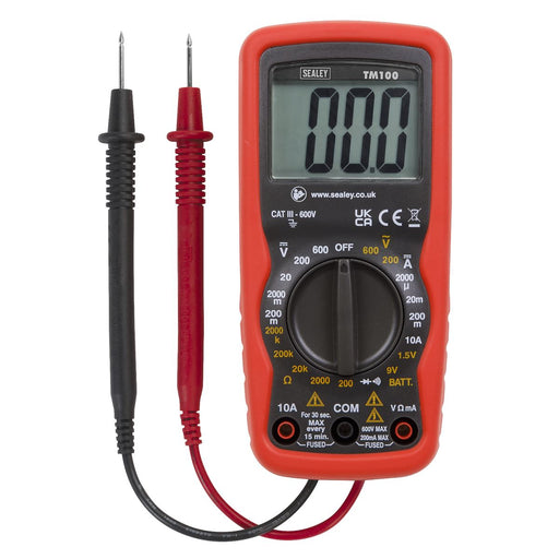Sealey Professional Digital Multimeter 6-Function TM100 Sealey - Dynamic Drive