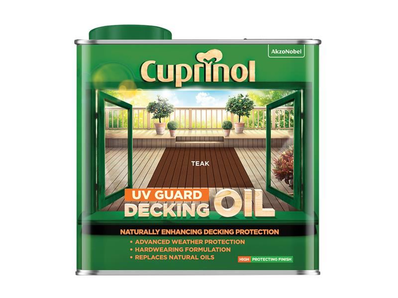 Cuprinol UV Guard Decking Oil Teak 2.5 litre Cuprinol - Dynamic Drive