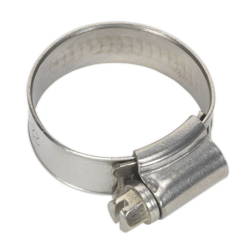 Sealey Hose Clip Stainless Steel 22-32mm Pack of 10 SHCSS0X Sealey  - Dynamic Drive