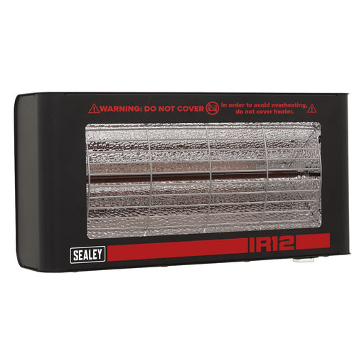 Sealey Wall Mounting Infrared Quartz Heater 1.2W/230V IR12 Sealey - Dynamic Drive