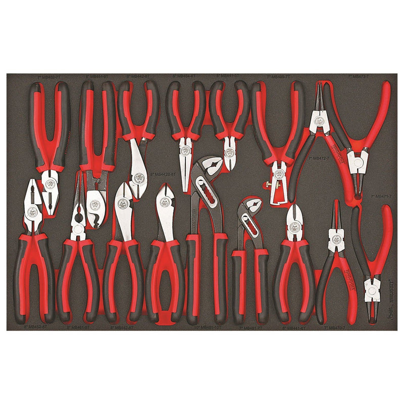 Teng Tools Plier Set FOAM4X4 17 Pieces Teng Tools - Dynamic Drive