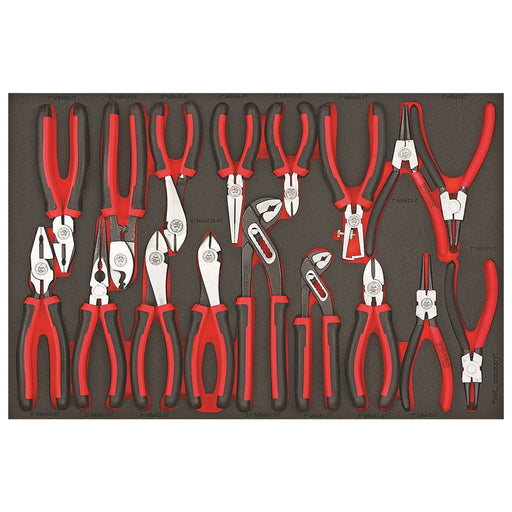 Teng Tools Plier Set FOAM4X4 17 Pieces Teng Tools - Dynamic Drive