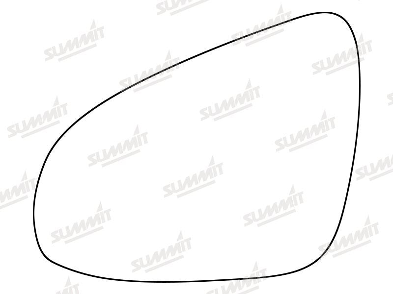 Summit Heated Base Plate With Standard Mirror Glass fits Toyota Aygo 14 on LHS Summit - Dynamic Drive