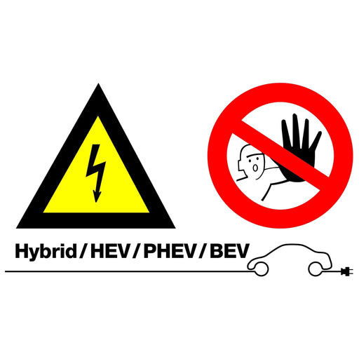 Laser High Voltage/No Admittance Sign (without text) 7576 Laser - Dynamic Drive