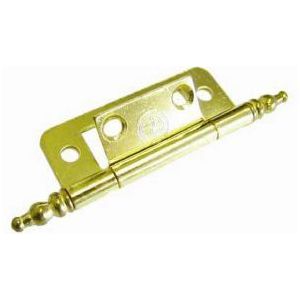 W4 Flush Hinge/Finials Brass (2) 37864 W4 - Dynamic Drive