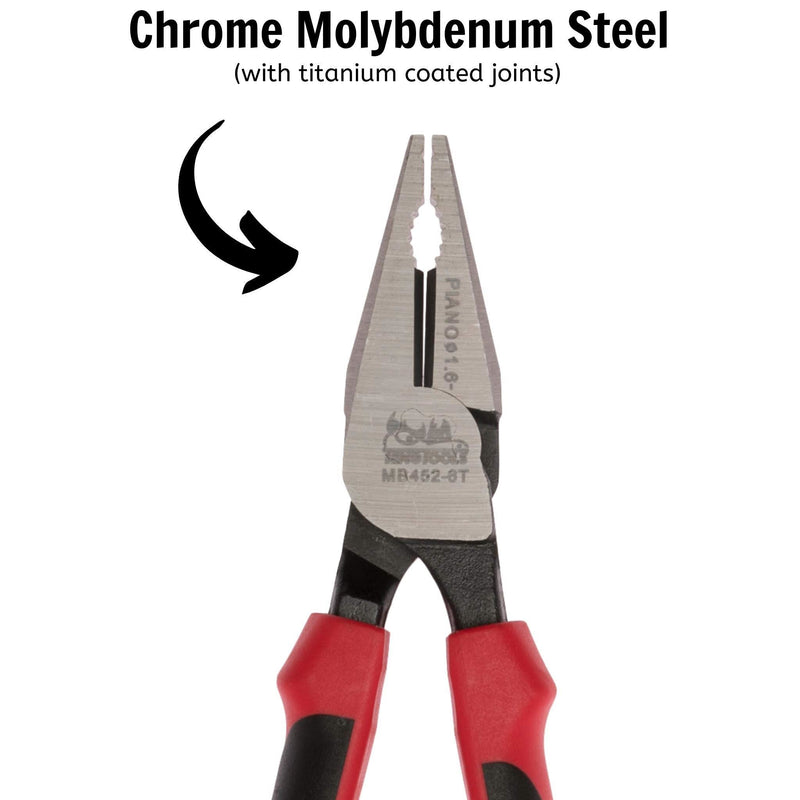Teng Tools Heavy Duty Combination Plier TPR Grip 170mm Teng Tools - Dynamic Drive