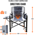 Olpro Directors Chair with side table Grey & Charcoal Olpro - Dynamic Drive