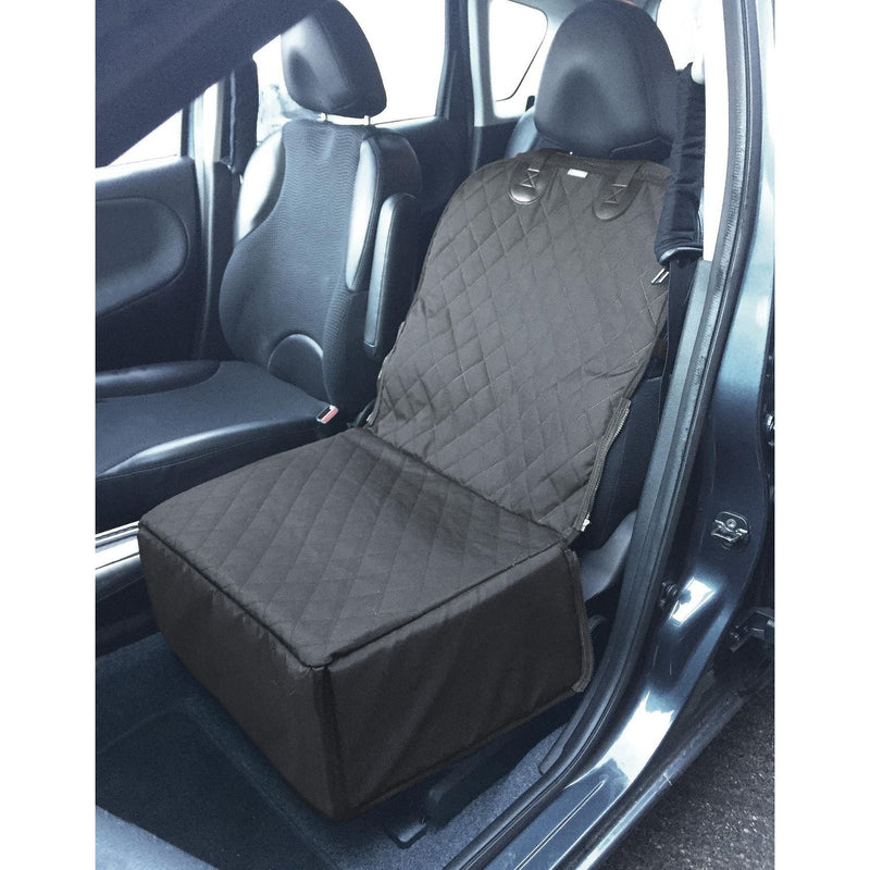 Dog Car Front Seat Cover Pet Safety Protector Hammock Waterproof Mat & Seatbelt Streetwize - Dynamic Drive