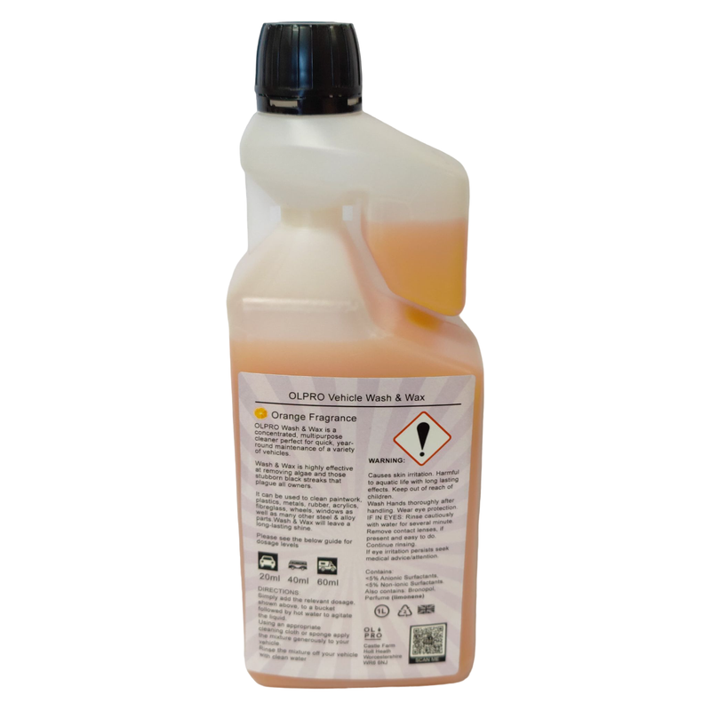 Olpro Dub Scrub Wash and Wax 1ltr Dosage Bottle Olpro - Dynamic Drive