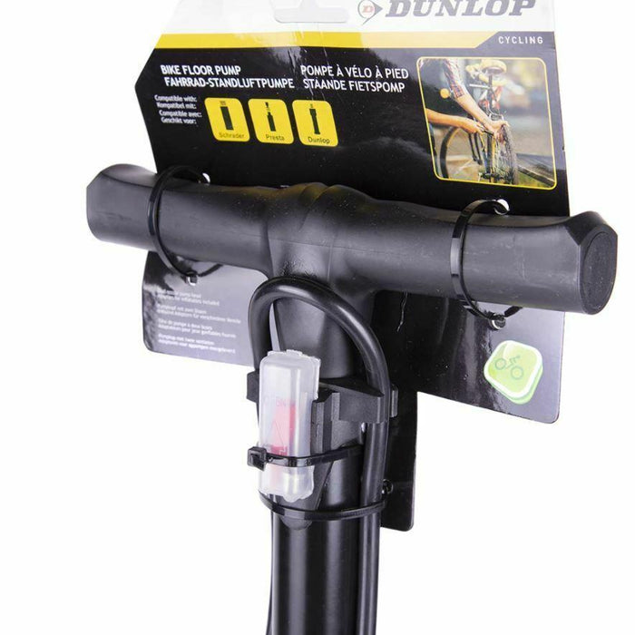 Dunlop Floor Bike Air Pump Stable Foot Car Football Inflatables 12Bar Presta Uk Dunlop - Dynamic Drive