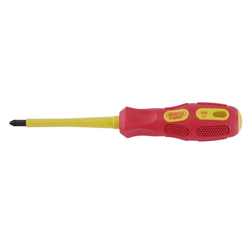 Draper VDE Approved Fully Insulated PZ TYPE Screwdriver, No.2 x 100mm (Display P Draper - Dynamic Drive
