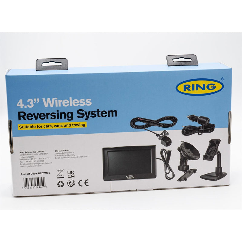 Ring RCSW430 12V/24V Digital Wireless Colour 4.3" Reversing Reverse Camera Kit Ring  - Dynamic Drive