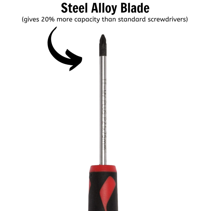 Teng Tools PZ Screwdriver PZ1 x 75mm M Teng Tools - Dynamic Drive