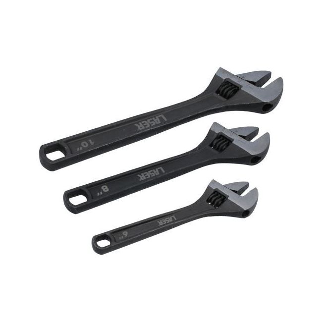 Laser Adjustable Wrench Set 3pc 8677 Laser - Dynamic Drive