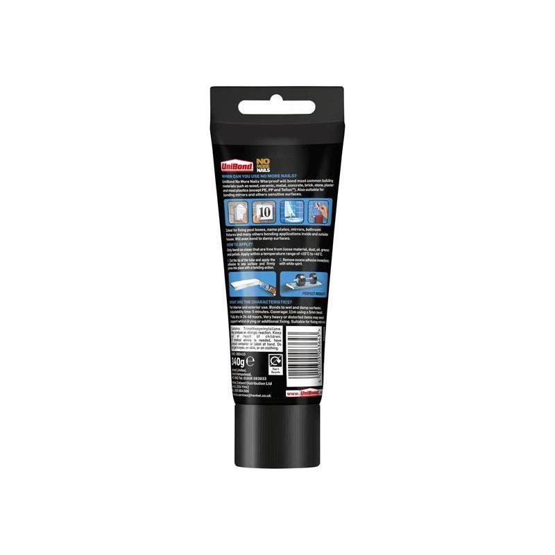 Unibond No More Nails Waterproof Grab Adhesive Tube 340g UniBond - Dynamic Drive
